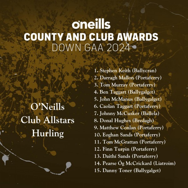 O'Neills Club All Star Football Winners